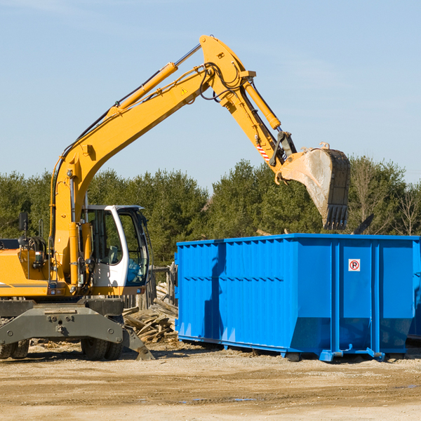 can i choose the location where the residential dumpster will be placed in Yuba WI